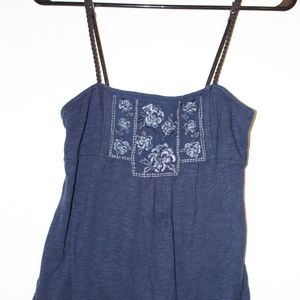 Aeropostale adjustable embroidered tank top